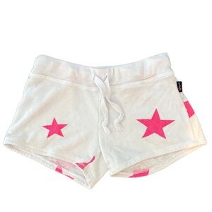 T2 Love girls white and hot pink shorts size 6 in excellent condition